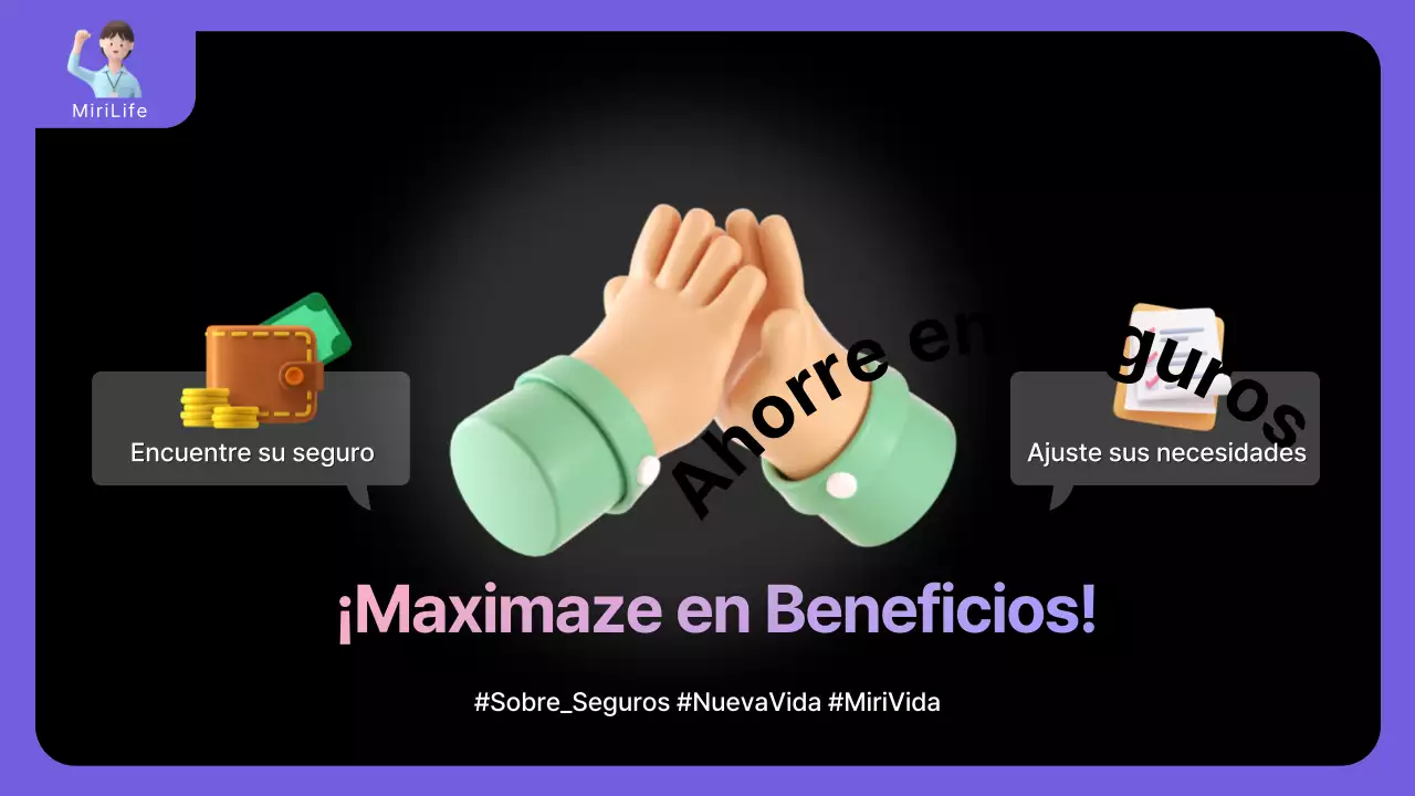 Información clara sobre primas de seguros en morado