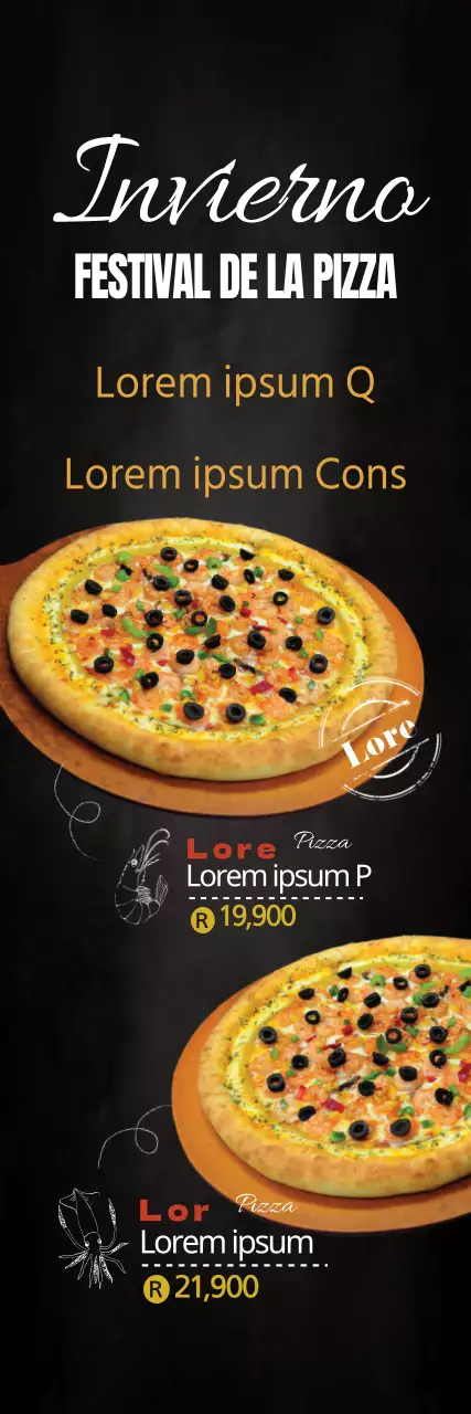 Nueva carta de pizzas marineras