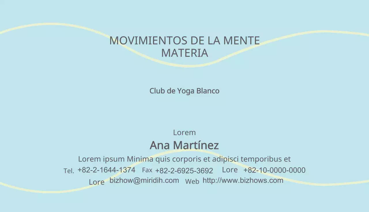 Club de Yoga Blanco