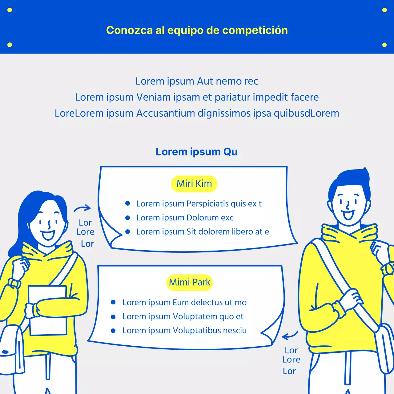 Azul y limón Ilustración Concurso de divulgación Contratación de equipos TarjetaNoticias