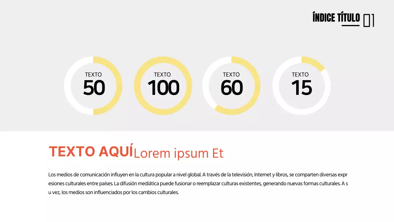 Bonito gráfico conceptual en amarillo y naranja