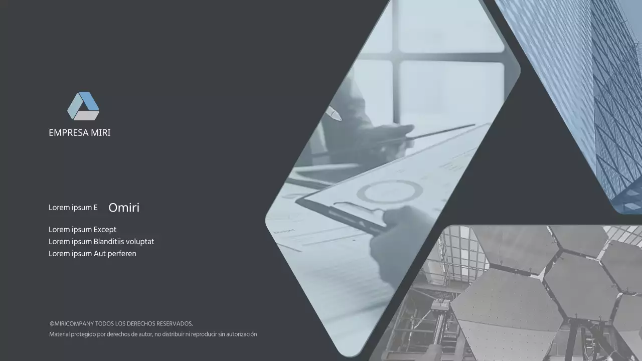 Anuncios grises y azules de resultados empresariales del primer semestre