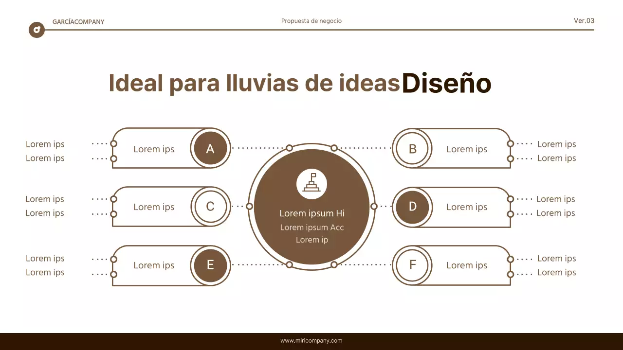 Informe de resaltado de texto sencillo en marrón y blanco