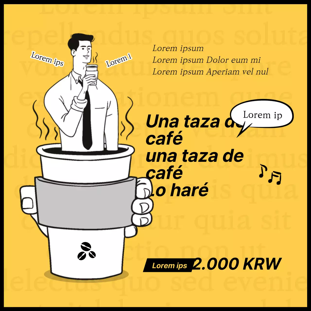 Parodia de la Universidad Yellow Pisik del barista Choi Joon Choi Evento de café con descuento