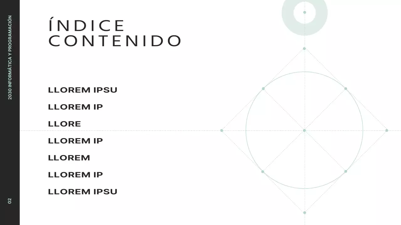 Presente una visión limpia del proyecto con gráficos en negro y menta