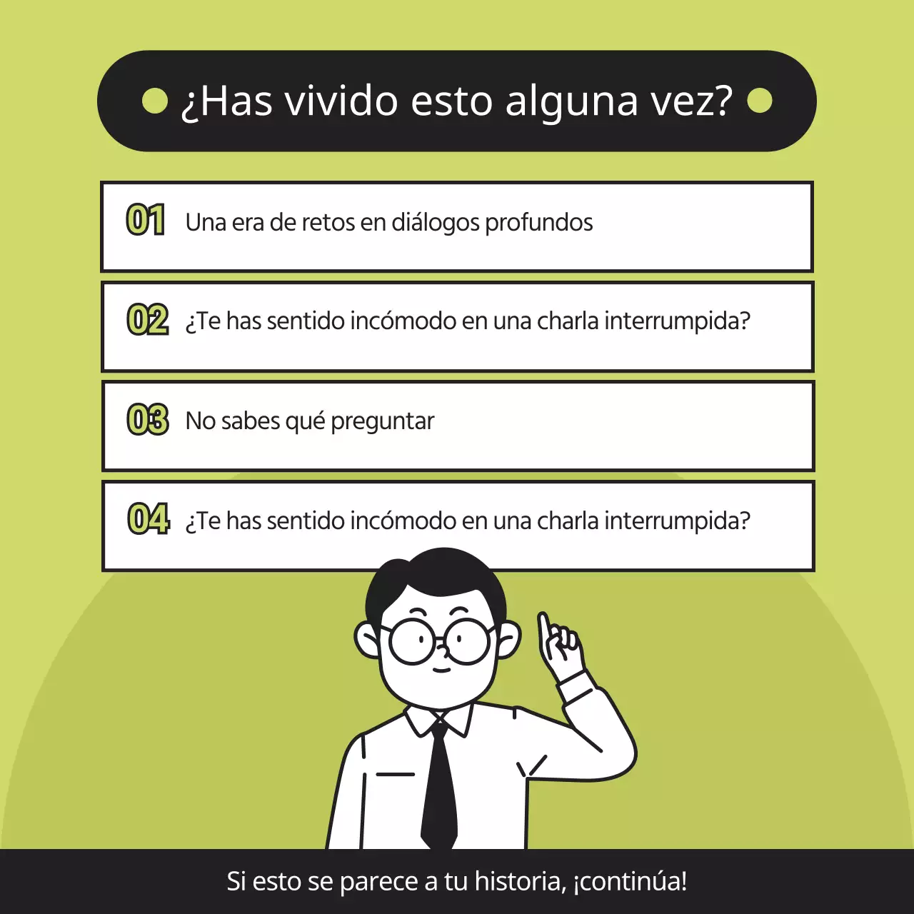 Tarjeta de vida social verde lima y negraNoticias