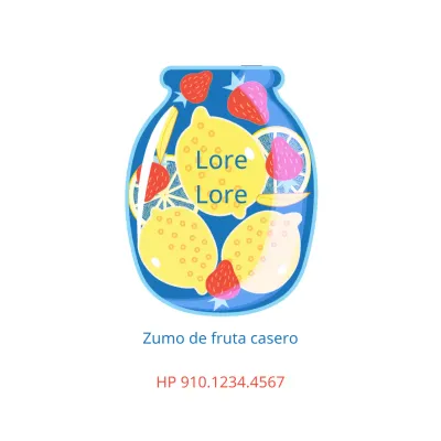 Zumo de fruta casero