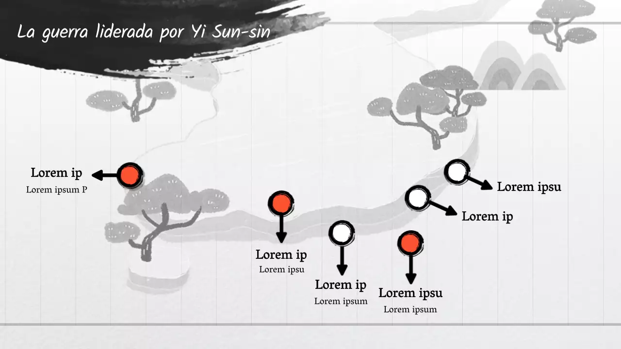 Blanco y negro y rojo Concepto clásico Tinta antigua y acuarela Presentación Presentación de los grandes de la acuarela