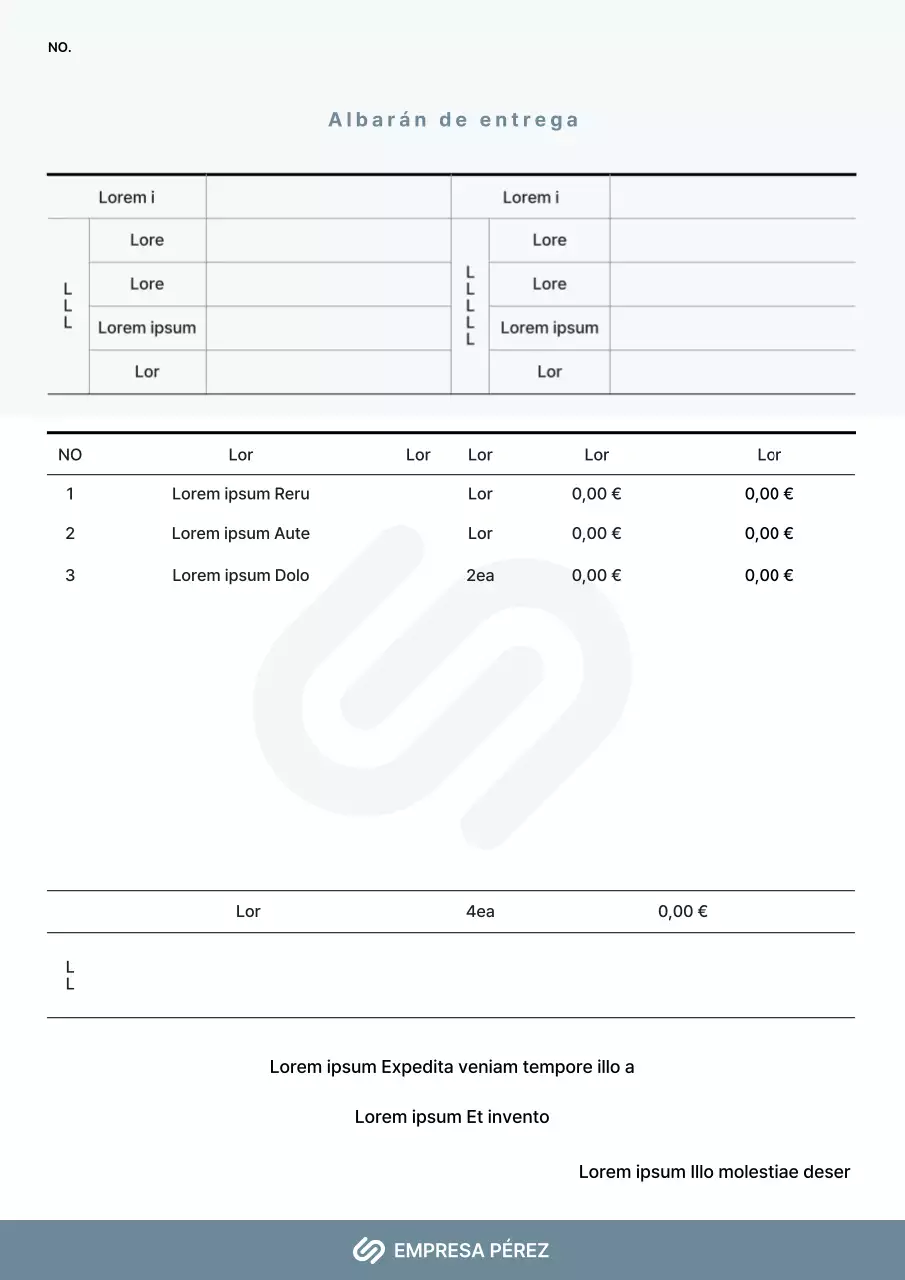 Confirmación de entrega en azul