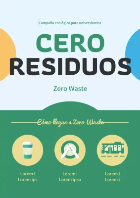 Campaña estudiantil sobre ecología en el cielo verde