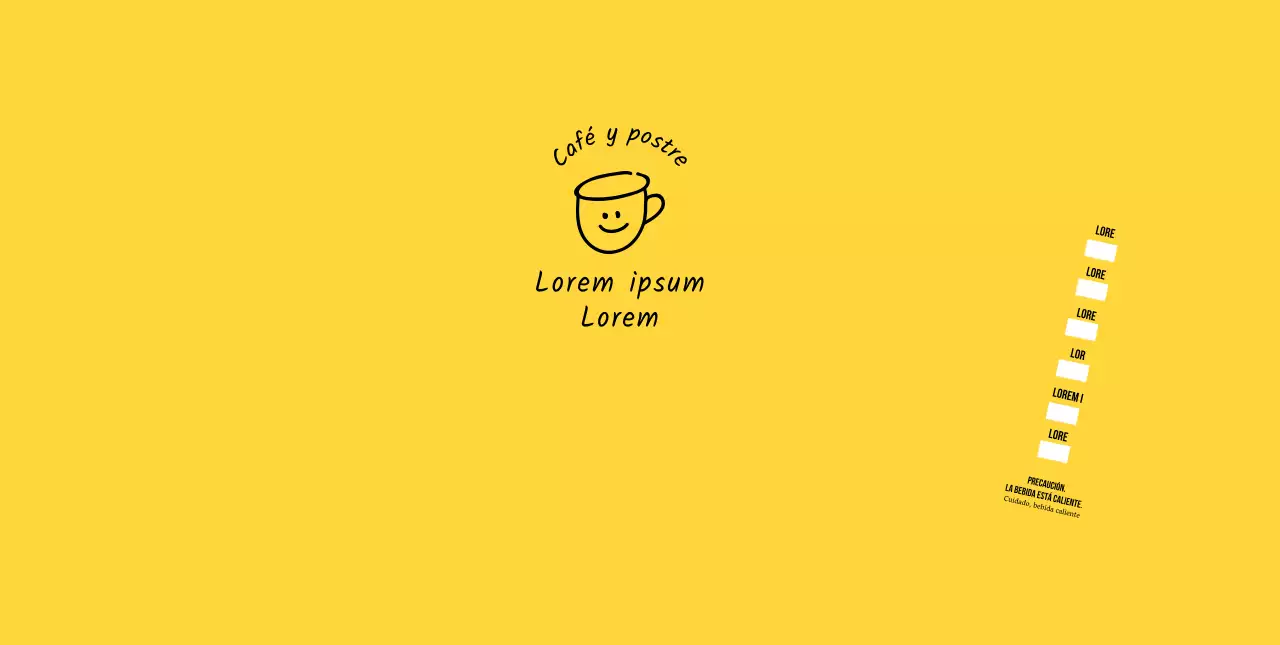 Ilustración dibujada a mano en amarillo