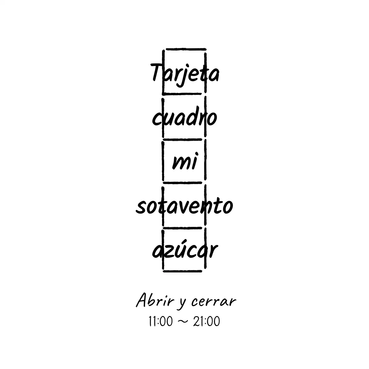 Papel manuscrito vertical negro logotipo de cafetería escrito a mano