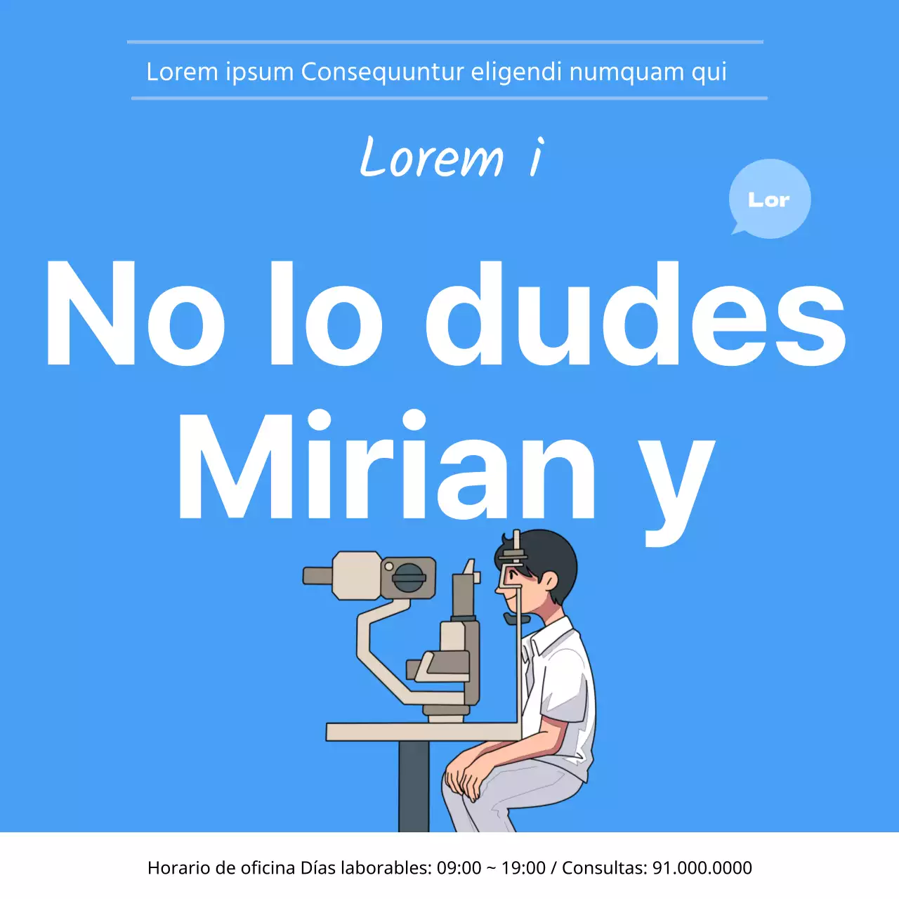 Conjuntivitis azul y blanca CardNews