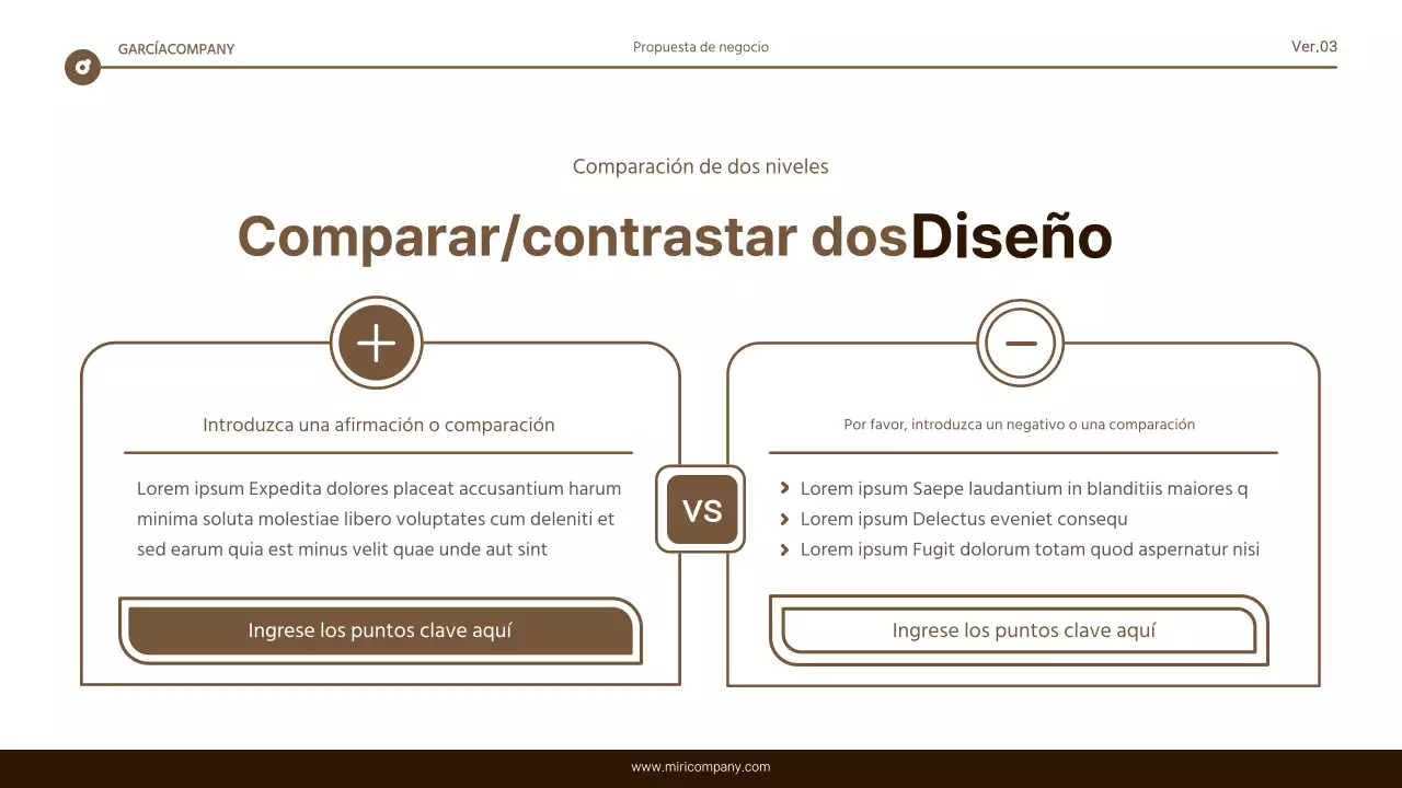 Informe de resaltado de texto sencillo en marrón y blanco
