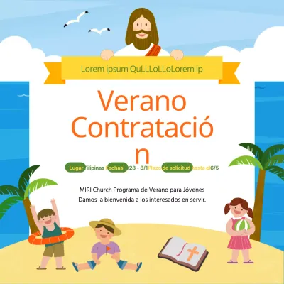 Promover la captación de voluntarios en verano con el océano como telón de fondo