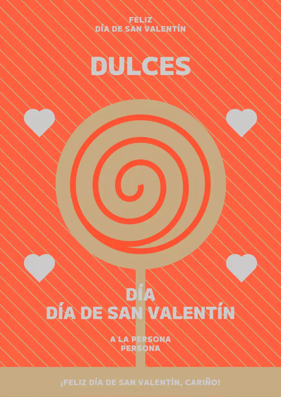 Día Blanco en naranja y beige