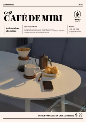Foto de la revista BeigeConcept Layout Cafe