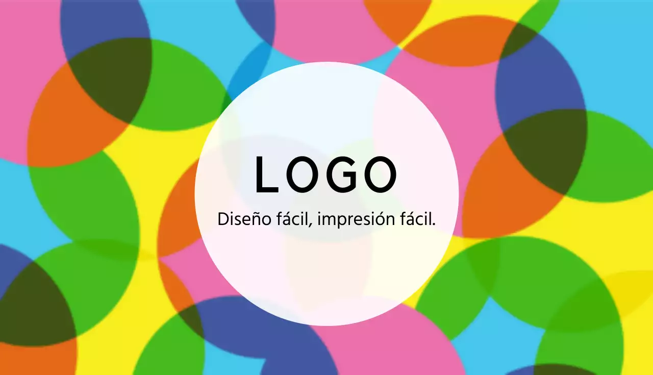 Tarjetas de visita con los colores del arco iris