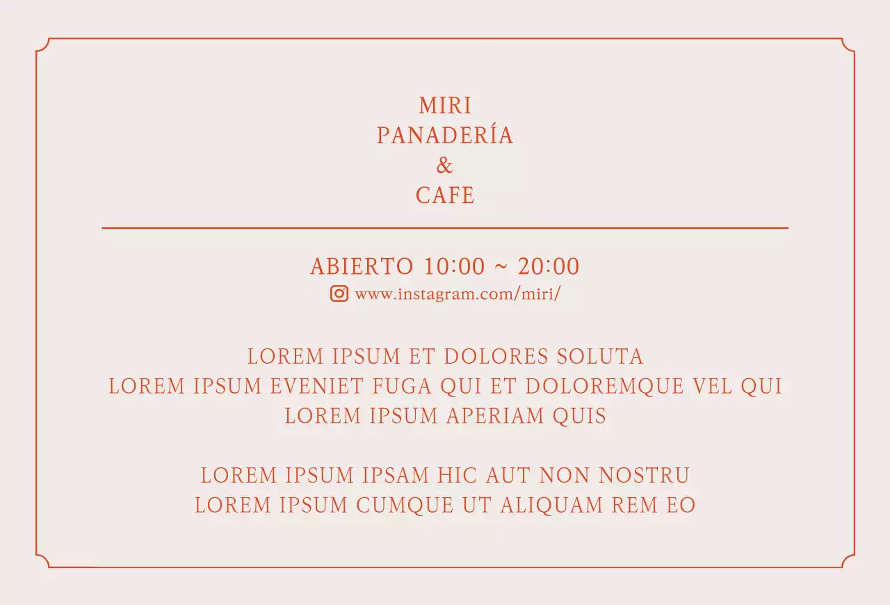 Cafetería panadería