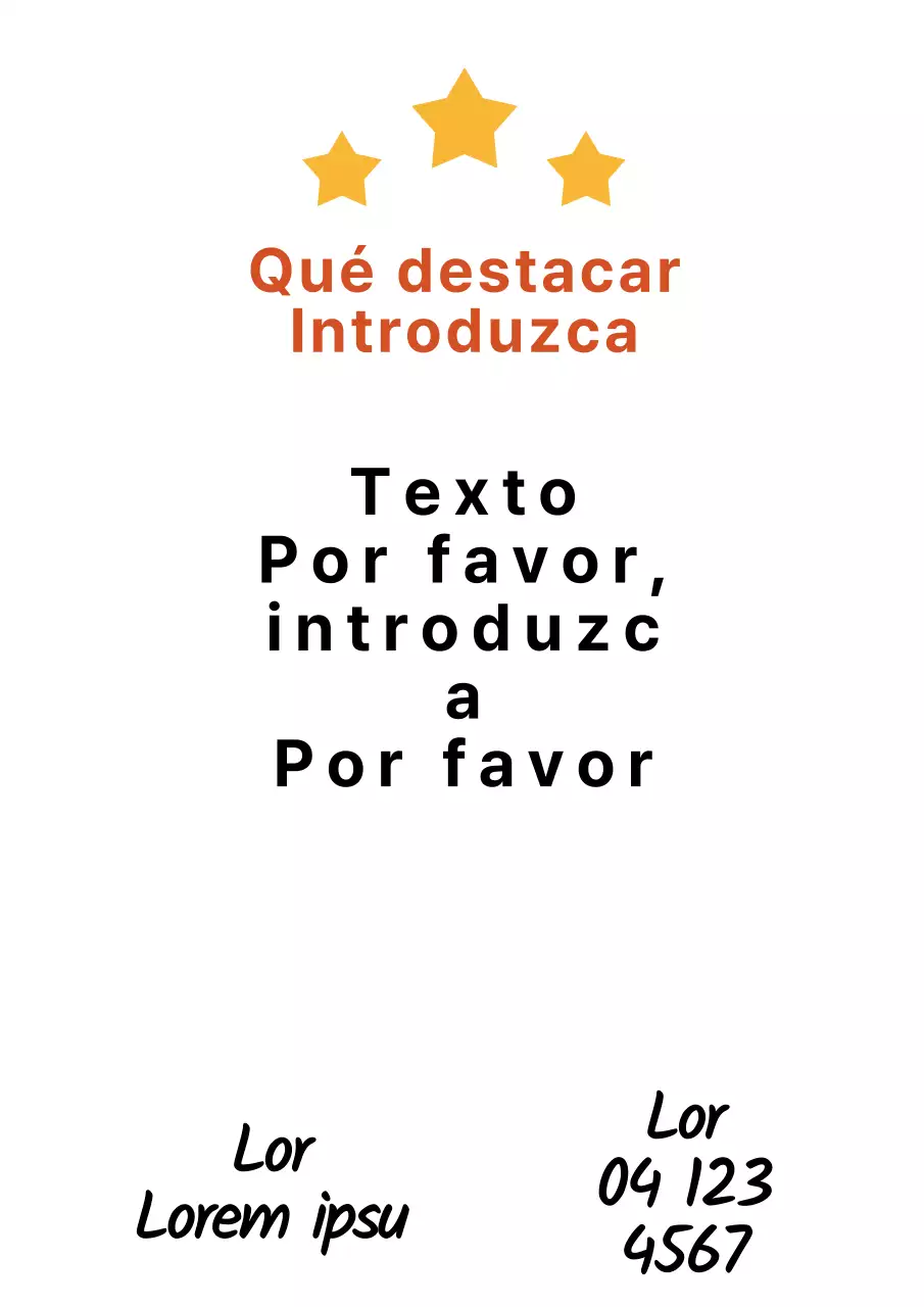 Cartel blanco, sencillo y con mucho contenido