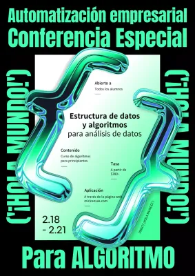 Algoritmo tridimensional verde claro especial