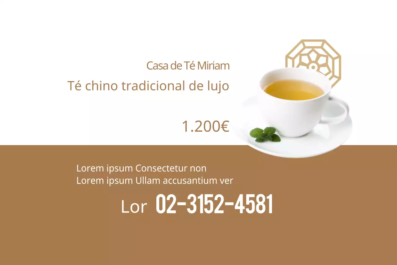 Té de crisantemo tradicional de lujo
