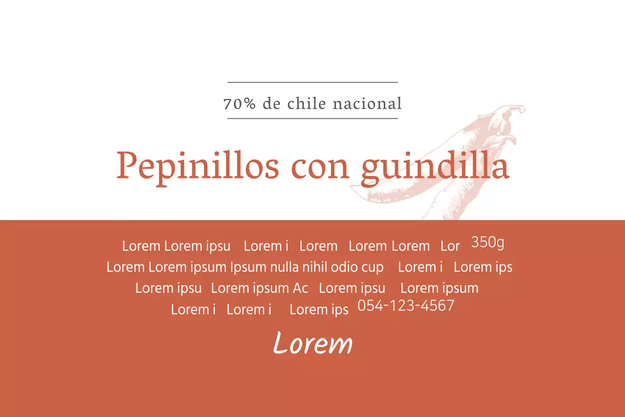 Pepinillos con guindilla