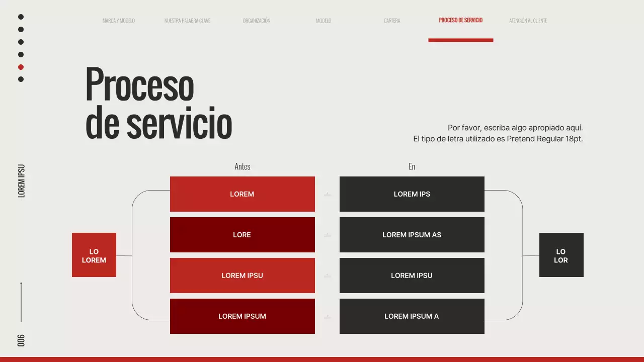 Slip de marca de tendencia en rojo y blanco