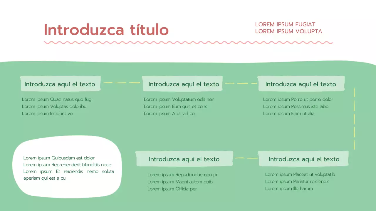 Un verde fresco, presentación psicológica redondeada