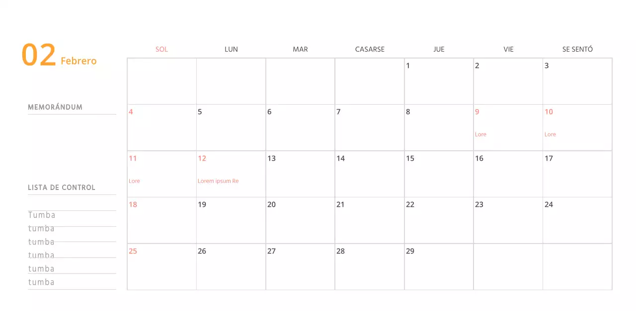 Bonito calendario de sobremesa ilustrado de temática familiar en color verde