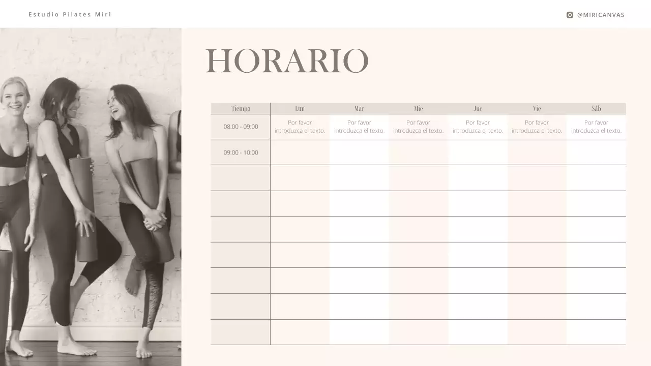 Una moderna introducción al Pilates en beige y marrón