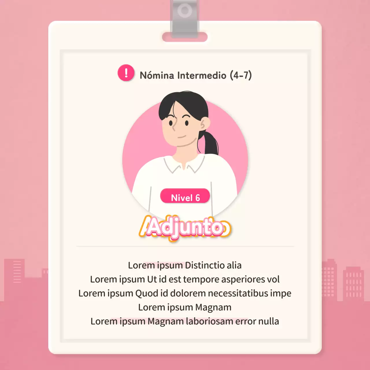 Lista de control a nivel de trabajador con el concepto de tarjeta naranja de empleado