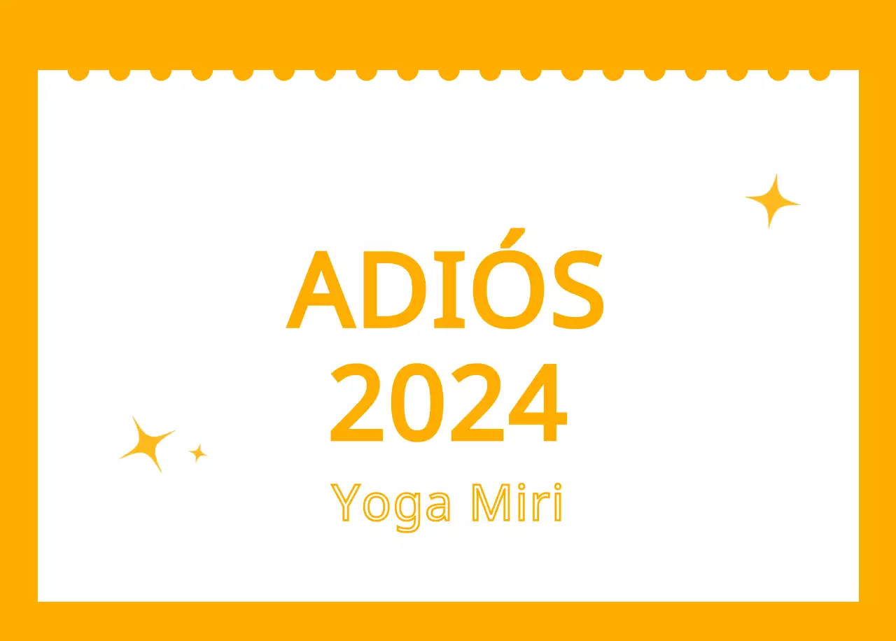 Calendarios naranjas para regalar cuando promocione su estudio de yoga