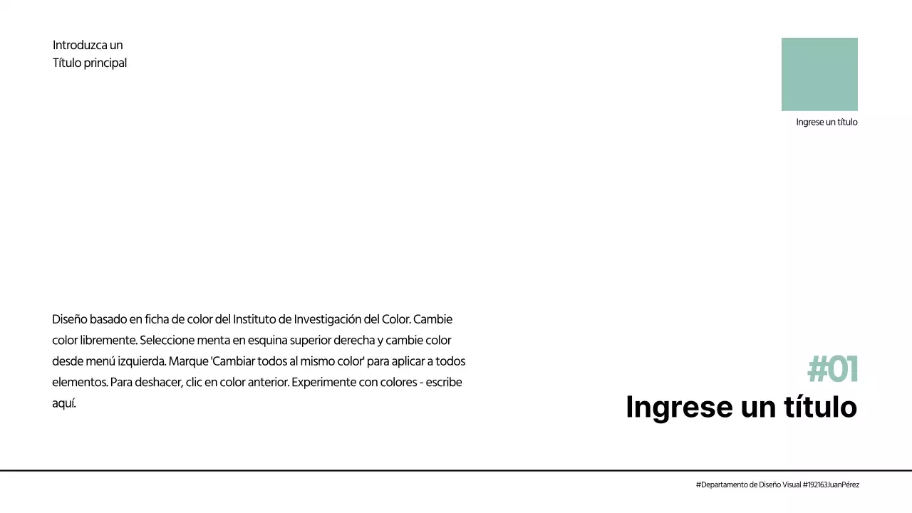 Chip de color, Verde