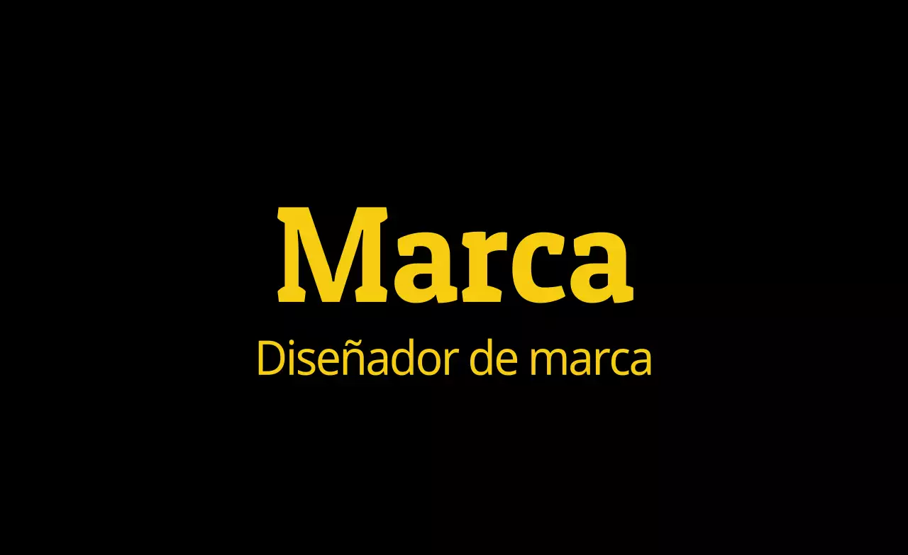 Marca negra y sencilla