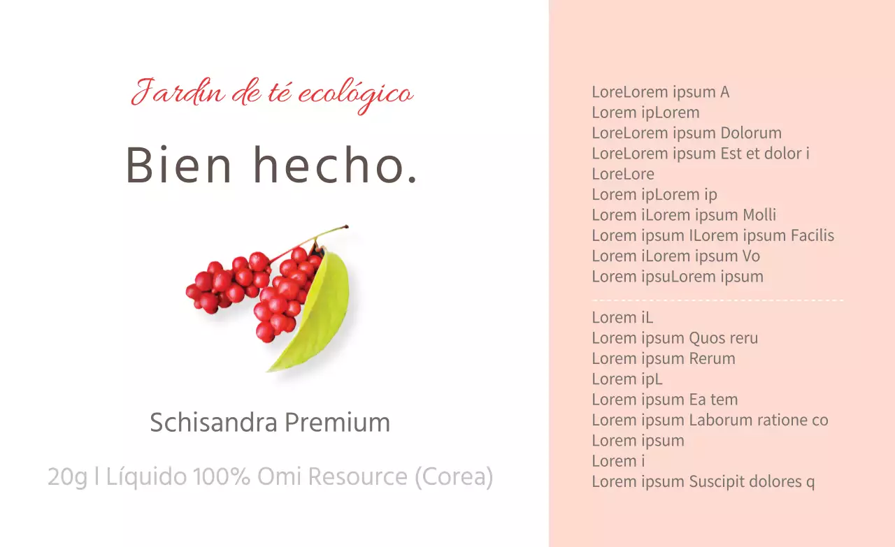 Adhesivo rojo simple Schisandra