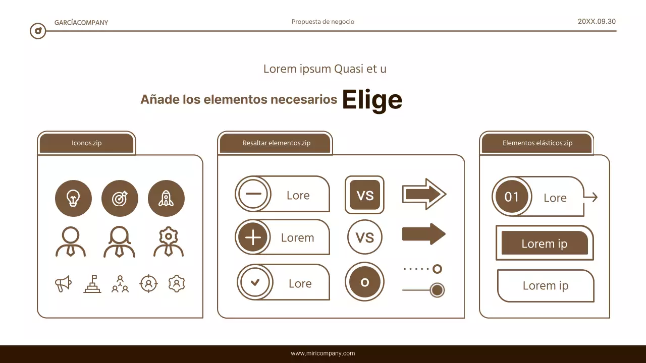Informe de resaltado de texto sencillo en marrón y blanco