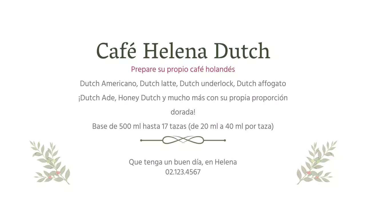 Café holandés