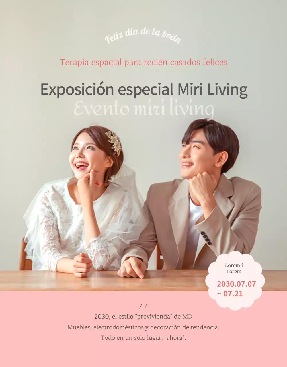 Exposición especial Pink Mood Living Muebles, electrodomésticos y decoración para el hogar