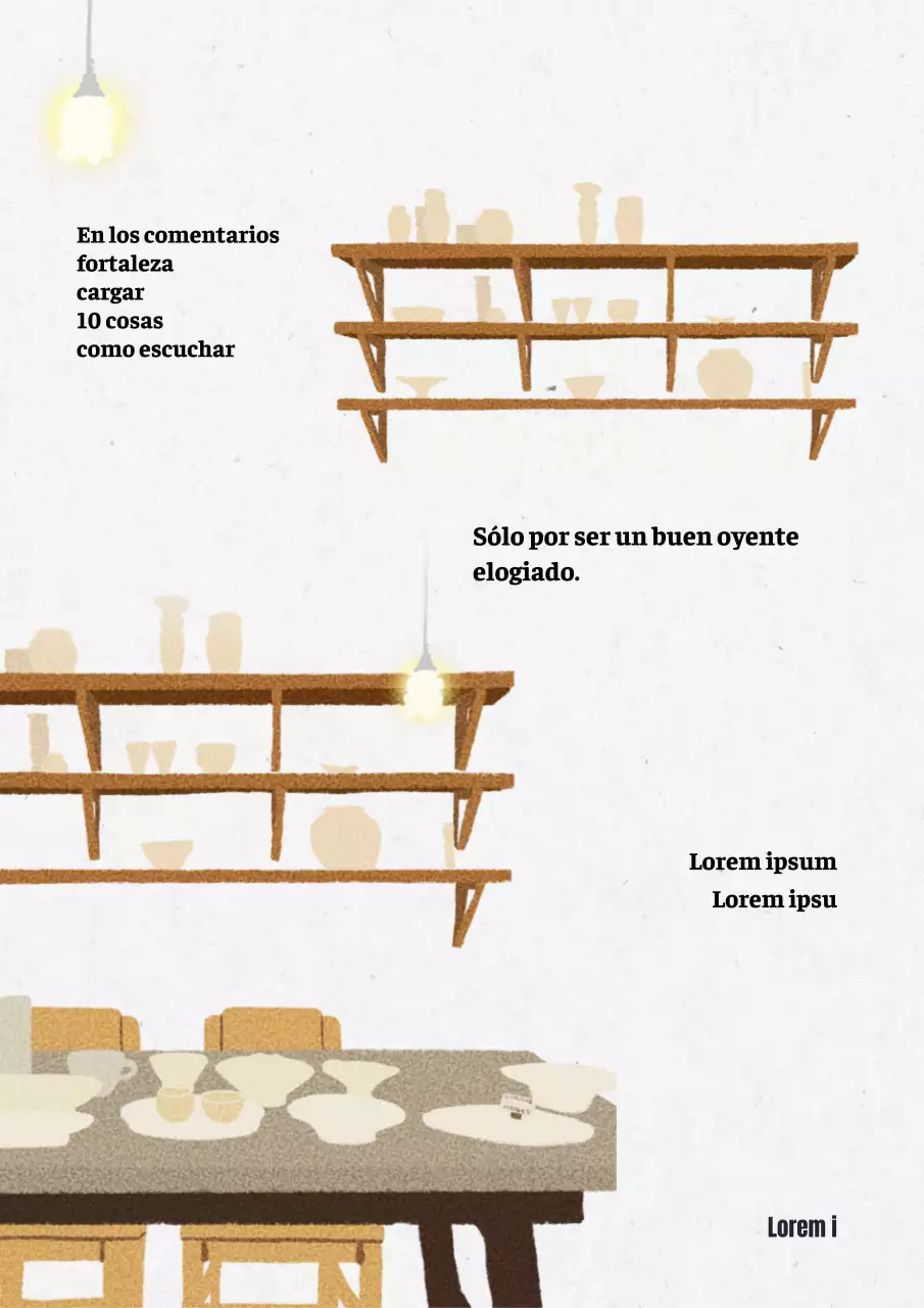 Un libro de autoayuda con un concepto de comedor beige