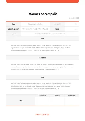 Resumen de campaña con un concepto de punto rojo