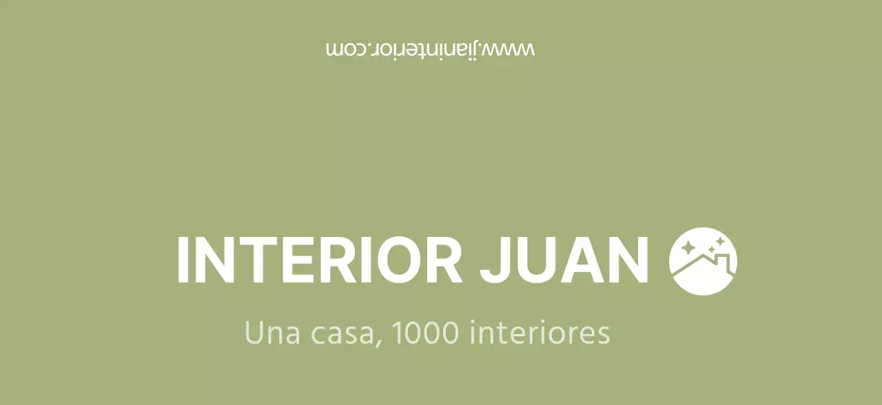 Concepto de logotipo sencillo para interiores en chartreuse