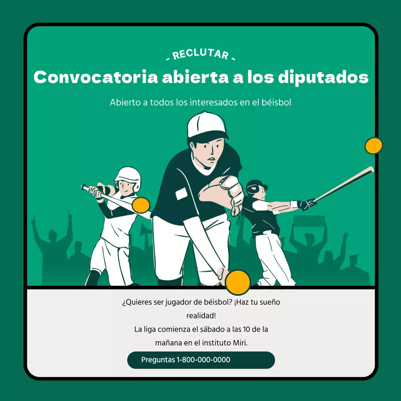 Beige Turquesa Béisbol Moderno Información