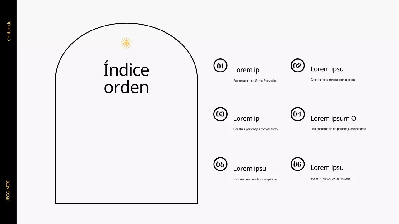 Presentación del juego