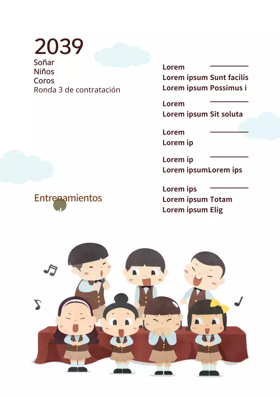 Coro infantil Dreaming