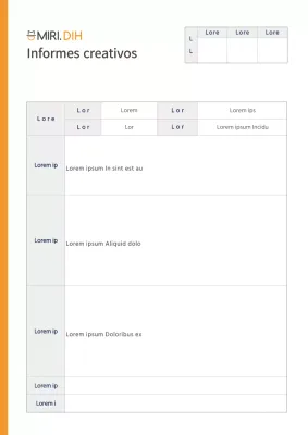 Formateo sencillo de documentos Resumen creativo Formateo empresarial