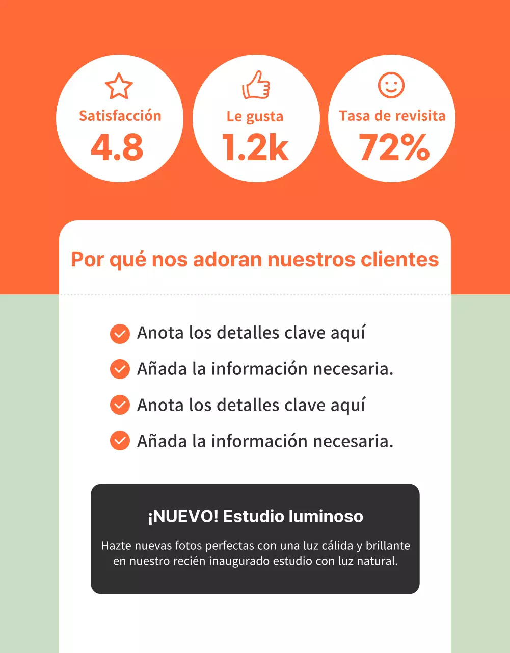 Presentación del autoestudio sensorial de colores pop (página detallada)