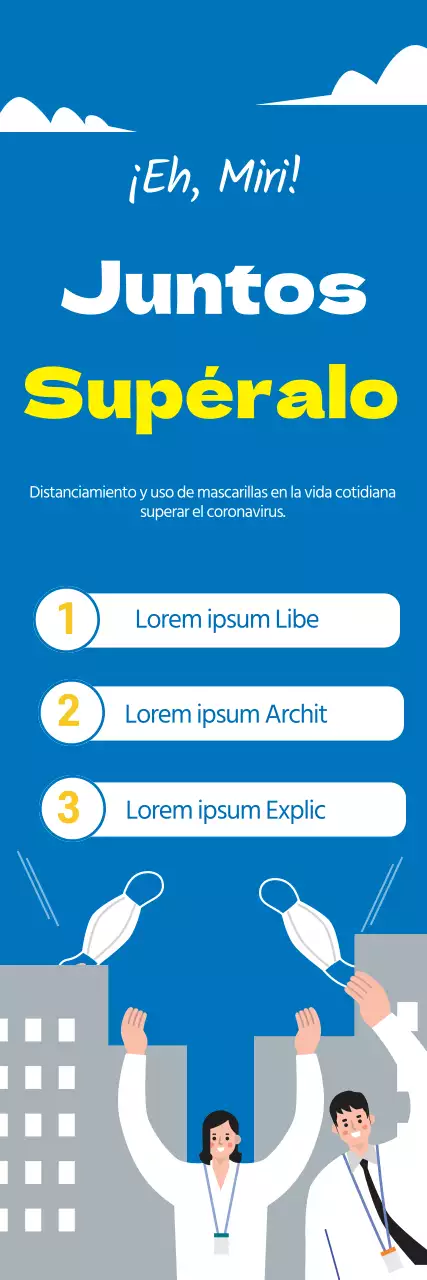 Ilustración azul corona limpia