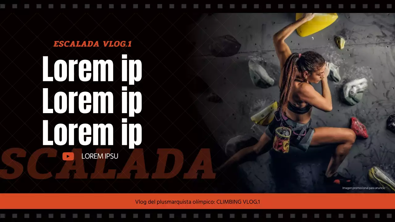 Vlog de escalada en rojo y negro