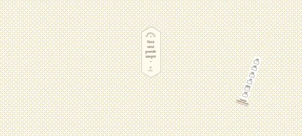 Café amarillo a cuadros